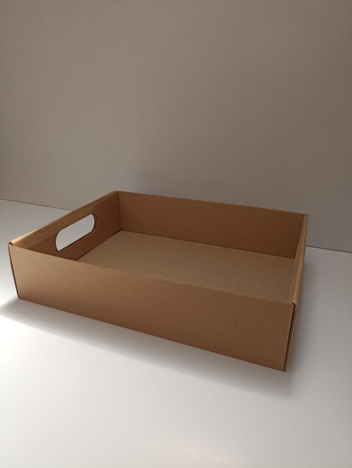 Caja de Kraft Charola Grande 34X30X6.5 cm