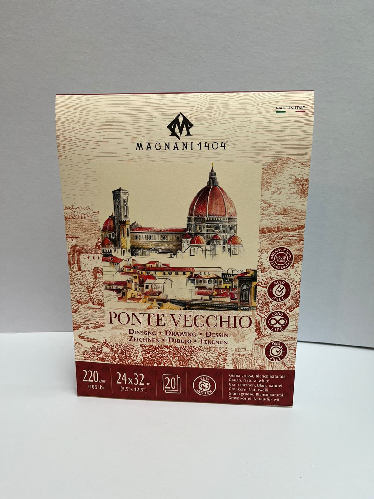 Block Magnani linea PONTE VECCHIO 24x32 cm 220 grs