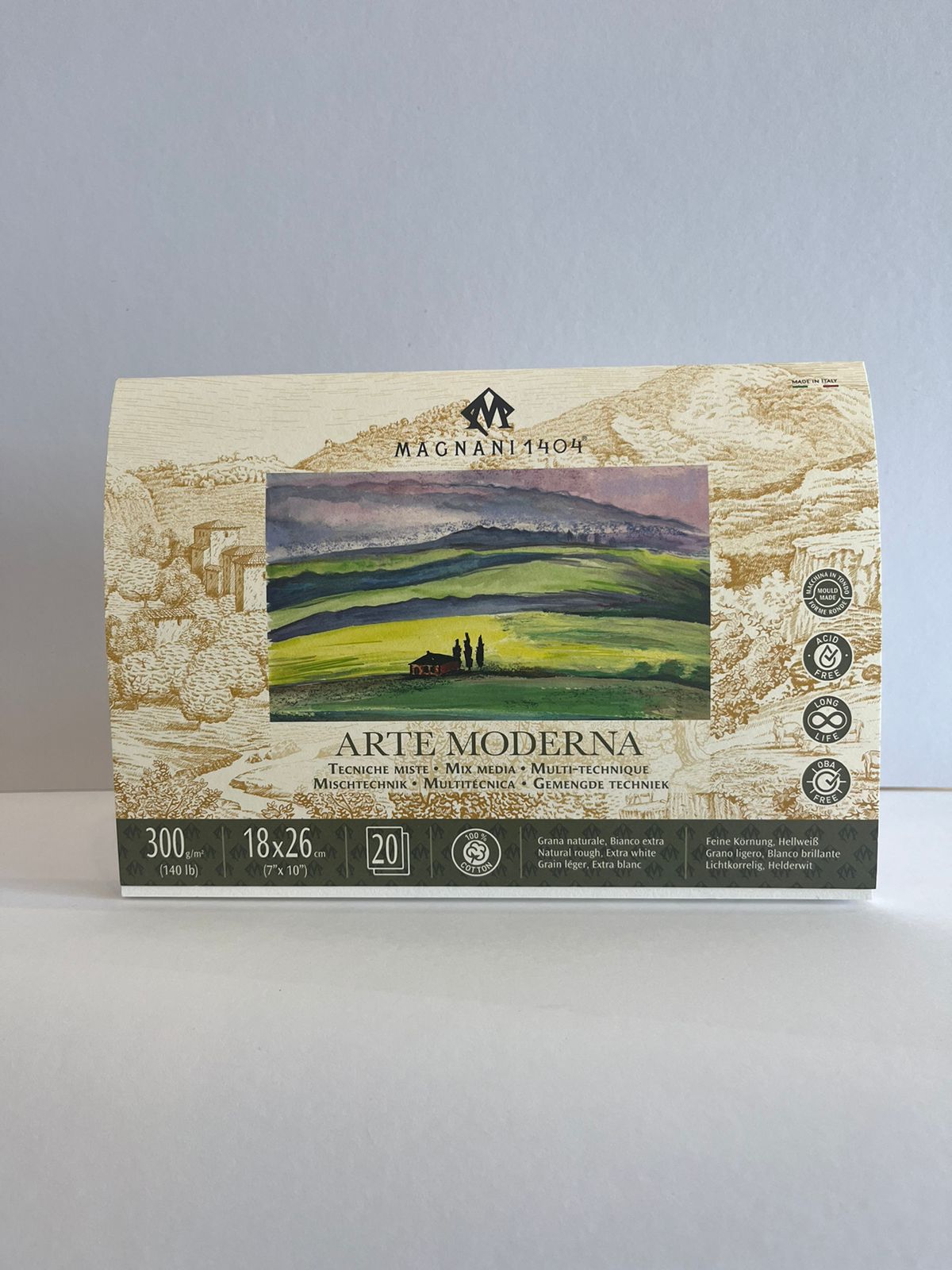 Block Magnani linea ARTE MODERNA 18x26 cm 300 grs..