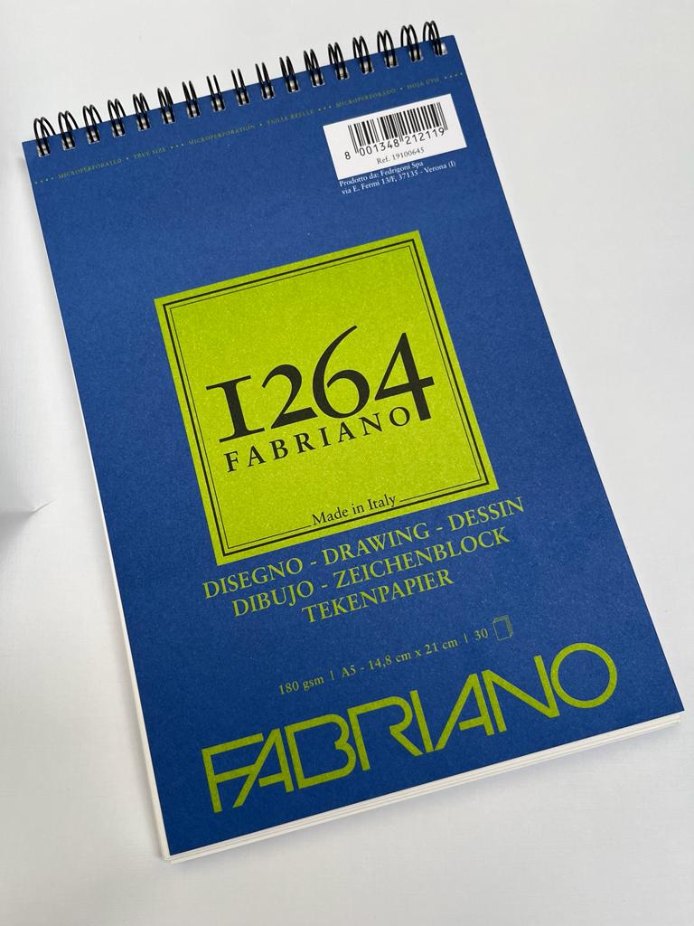 Bloc Fabriano 1264 Dibujo 180 grs 14.8x21 cm (A5)