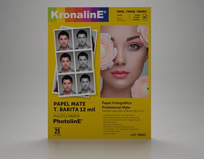 Papel Fotográfico Mate T Barita 12Mil, Carta Kronaline 25 Hojas