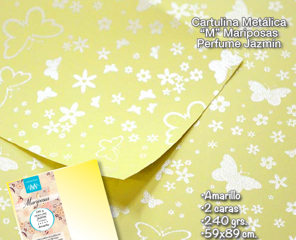 Mariposas Perfume Jazmin 58X89 240G Amarillo