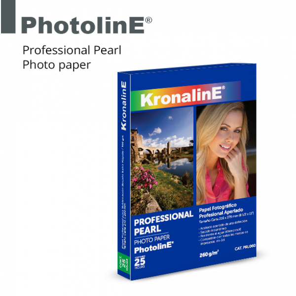 Papel Photo Aperlado Ink-Jet Kronaline - Carta 50 hojas
