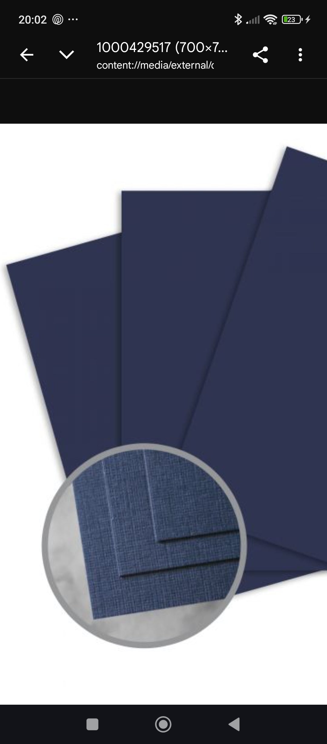 Cart. Royal Linen Color Azul Marino 58X89 270Grs 140Kg