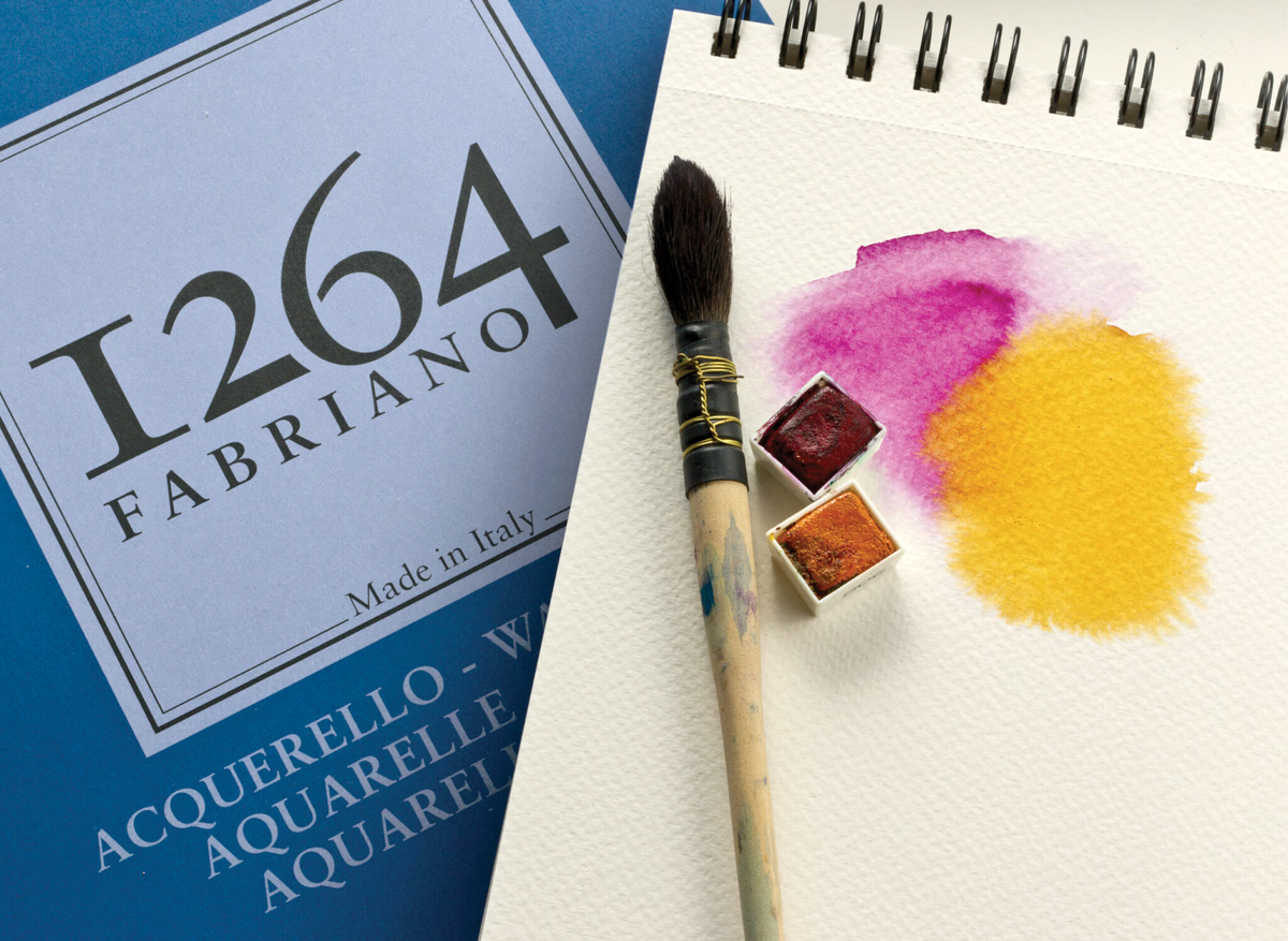 BLOCK FABRIANO "1264" WATERCOLOR ESPIRAL 30Hj 7x10 Pulg 300g – Servimerc