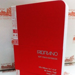 Block Fabriano Soft Touch Red A-6 (14.8X10.5 cm) 90 gr 80 Hojas
