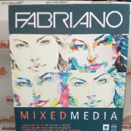 Block Fabriano Mixed Media 42X29.7 cm 160 gr 60 Hojas