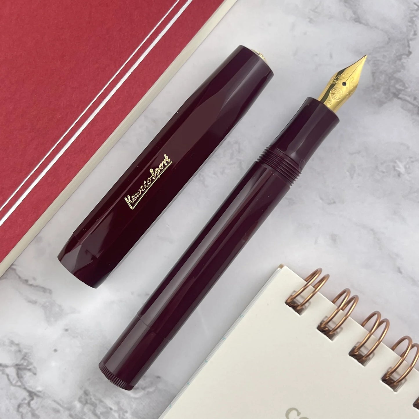 Pluma fuente KAWECO classic sport Burdeos